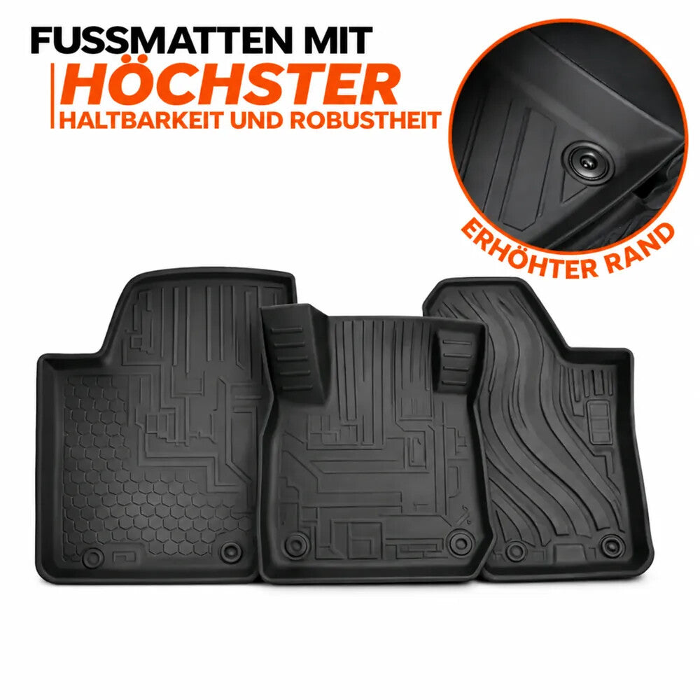 3D-Fußmatten mit erhöhtem Rand und hoher Haltbarkeit