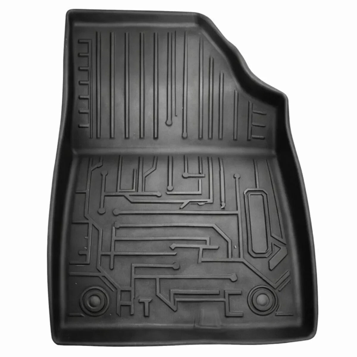 Rillenstruktur der 3D-Wannenmatte